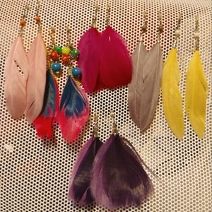 Feather Earrings lot sale